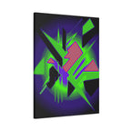 90s Paranoia Canvas Wall Art - Grunge Glitch Trippy Decor