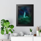 Snake Bite Framed Poster - Caution-Theme Serpent Wall Art