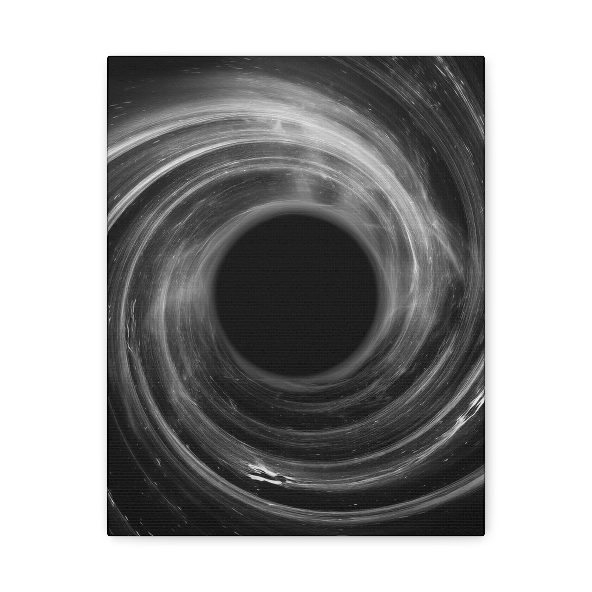 Black Hole Deep Space Canvas Art - Galaxy Vortex Wall Decor