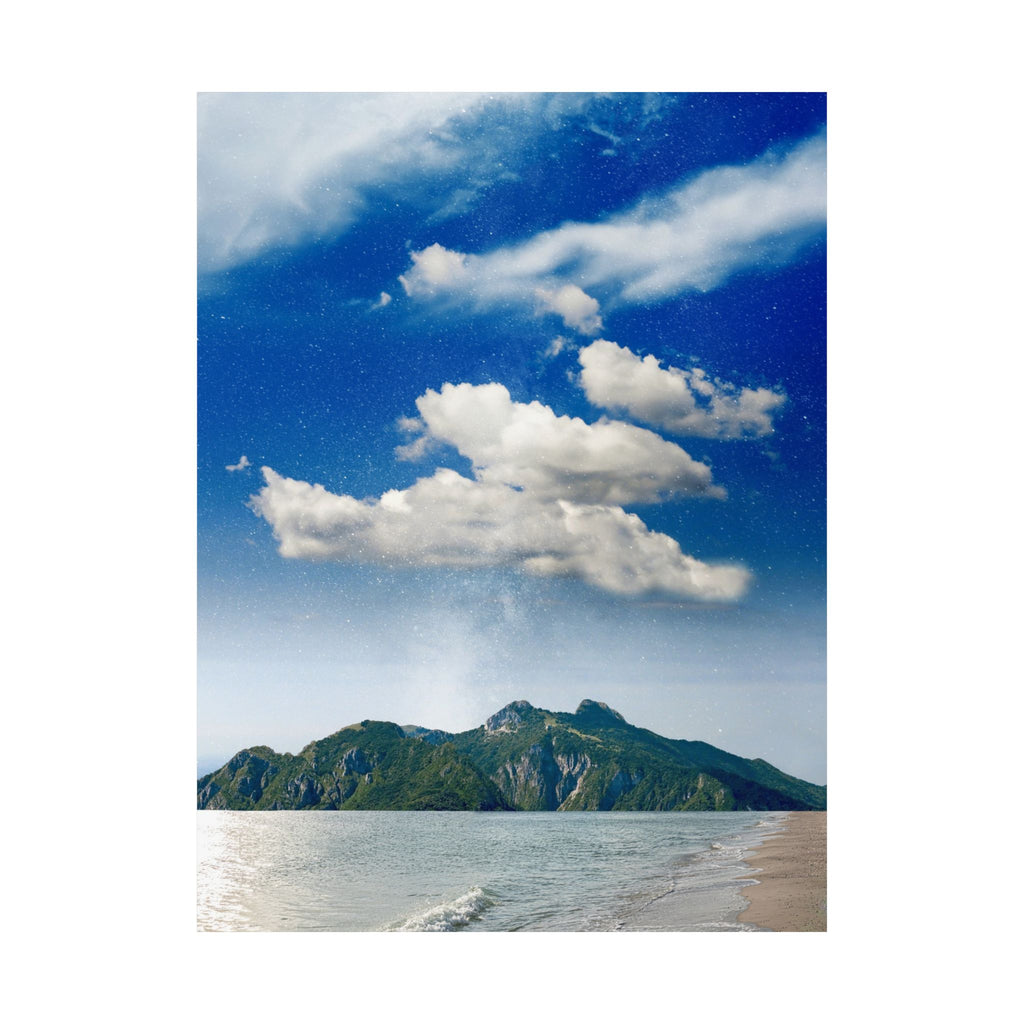 Star-Filled Shoreline Poster | Matte Vertical Art | Museum-Grade Quality | Perfect for Home & Office Decor