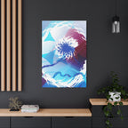 Geometry Portal Canvas Wall Art - Abstract Geometric Sci-Fi Decor