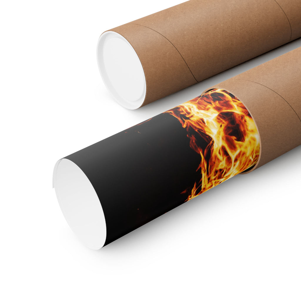 Phoenix Fire Poster Print - Mythical Fire Bird Art