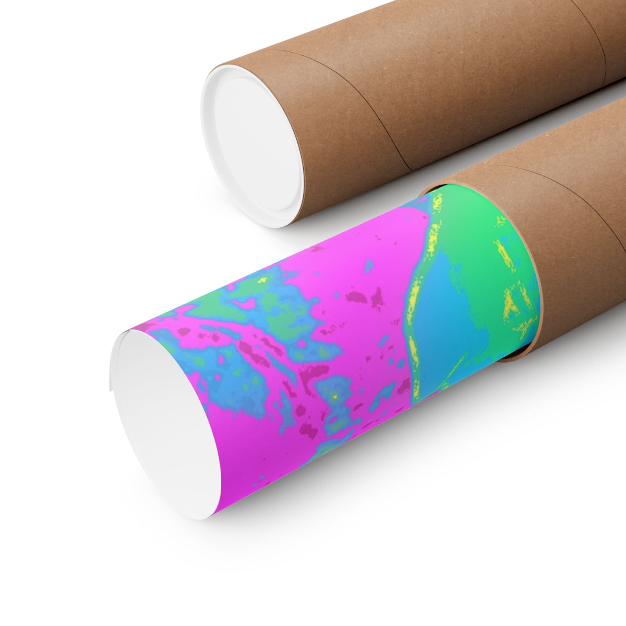 Melted Zone Poster - Surreal Melting Abstract Art Print