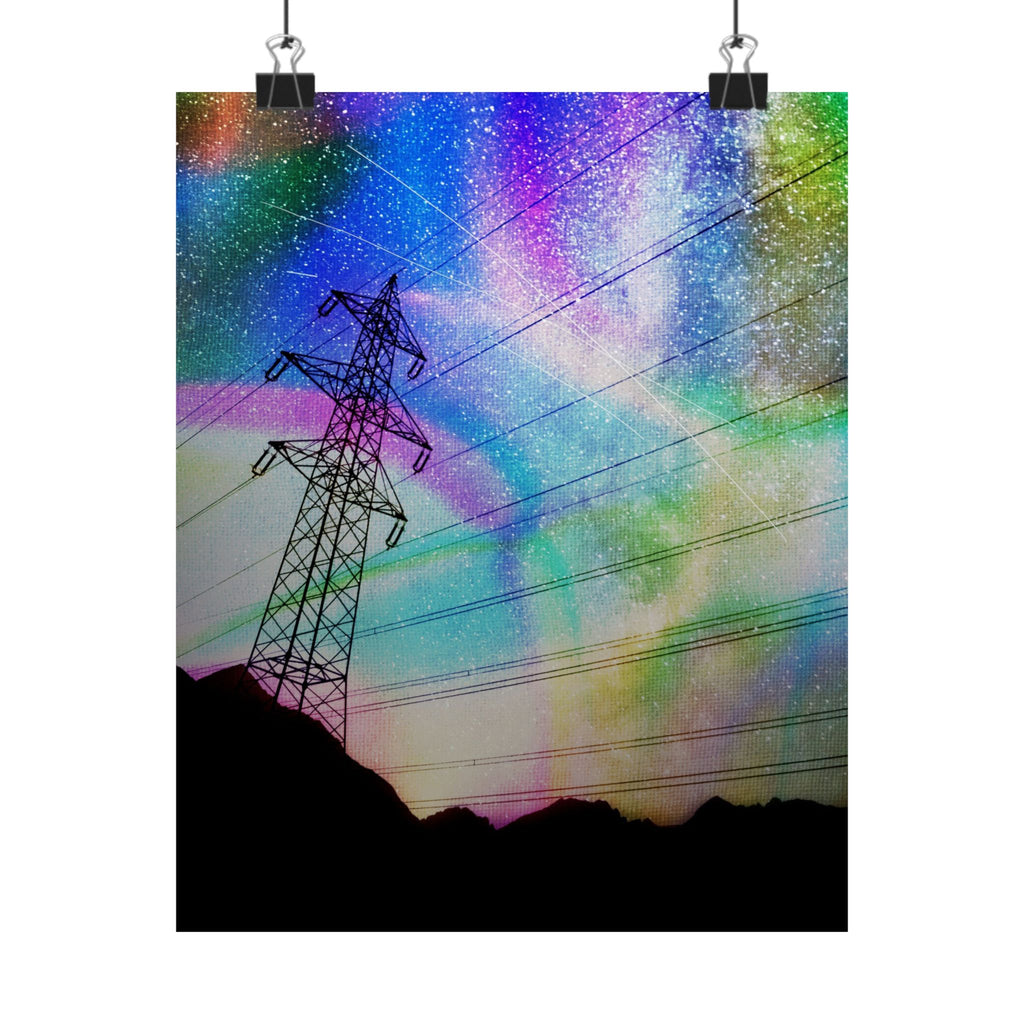 Solar Storm Poster - Vibrant Abstract Nebula Art Print