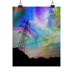 Solar Storm Poster - Vibrant Abstract Nebula Art Print