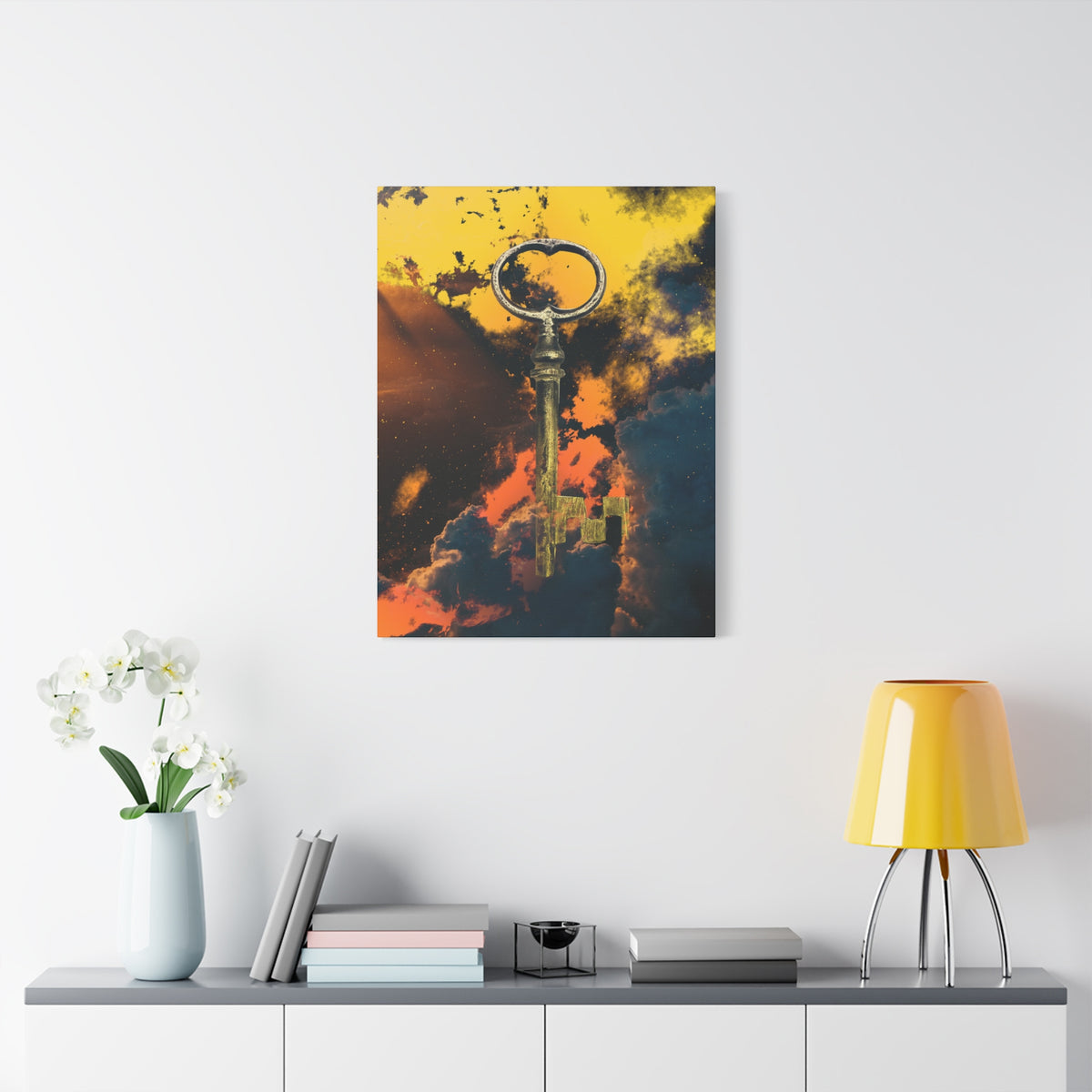 Key To The Kingdom Canvas Wall Art - Fantasy Mysterious Decor