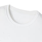Earth Glitched Retro Stamp Tee - Black & White Glitch Art Shirt