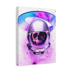 Astronaut Skeleton Skull Canvas Wall Art - Dark Space Skull Decor