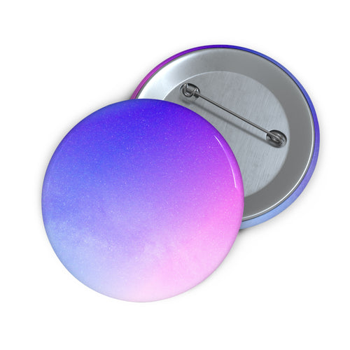Starfield Space Galaxy Pin - Cosmic Purple Art Button