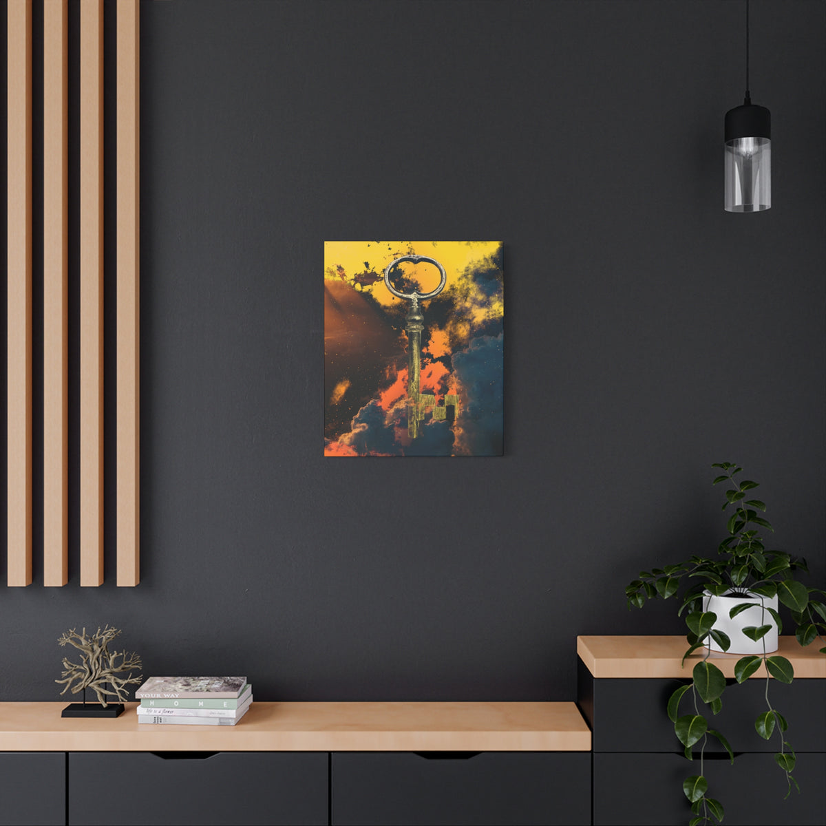 Key To The Kingdom Canvas Wall Art - Fantasy Mysterious Decor