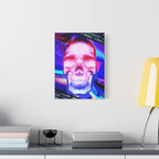 Free Your Mind Canvas Wall Art - Psychedelic Skull Portrait Decor