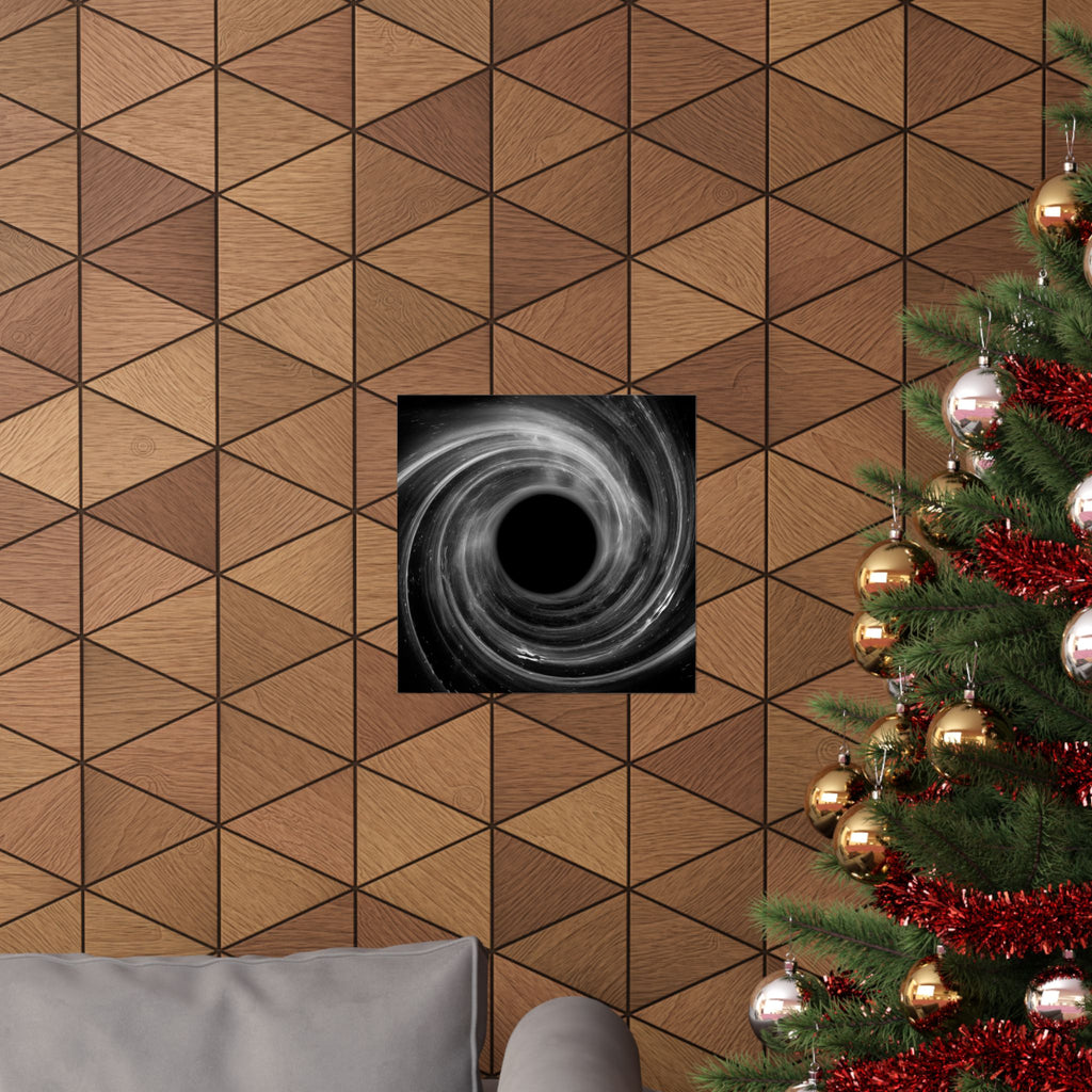 Black Hole Poster Print - Cosmic Deep Space Art