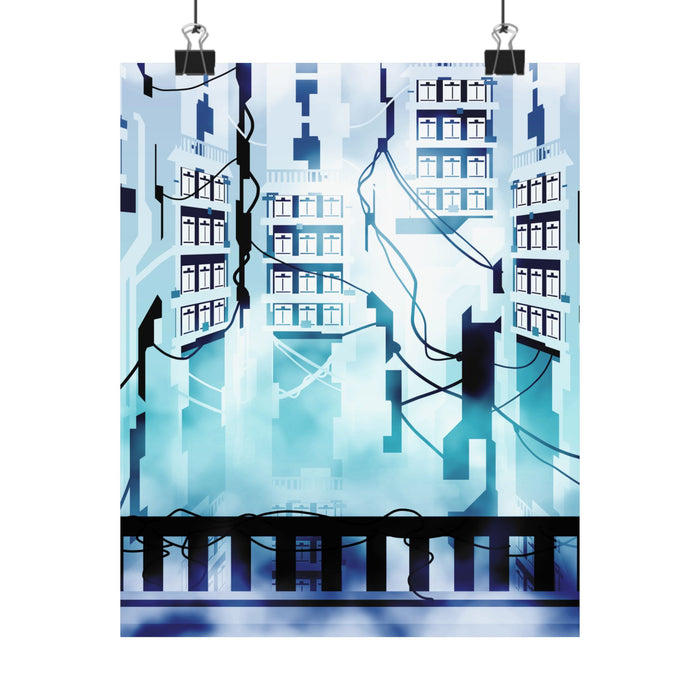 Memory Chamber Poster - Remember to Forget Cyberpunk Art Print