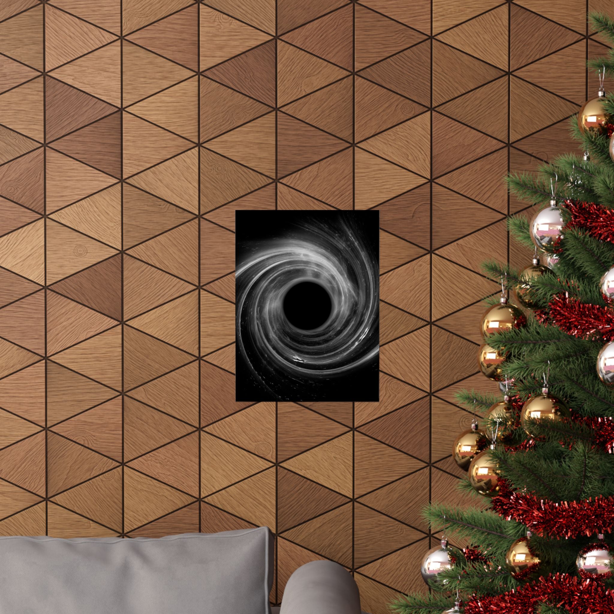 Black Hole Poster Print - Cosmic Deep Space Art