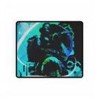 Grunge Space Man Mouse Pad - Splatter Astronaut Desk Mat