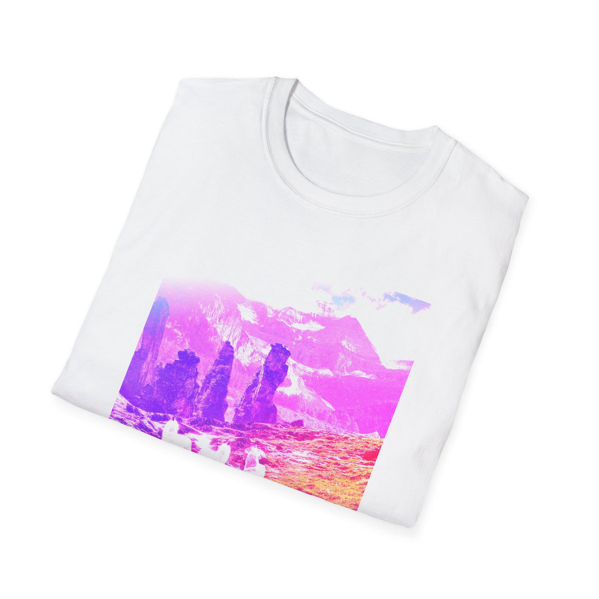 Spirit Wolf Mountain Path Graphic Tee - Group Wolves Mountain Shirt