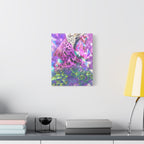 Vibrant Roaring Leopard Matte Canvas Wall Art