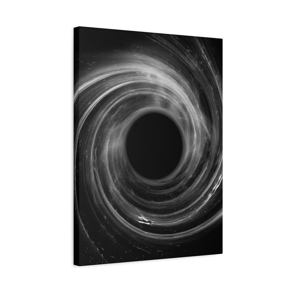Black Hole Deep Space Canvas Art - Galaxy Vortex Wall Decor