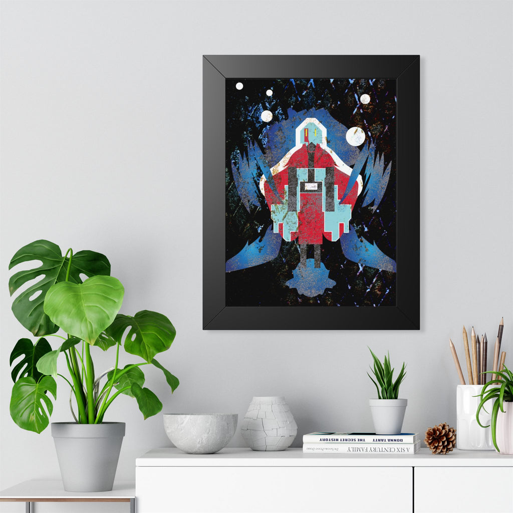 Vibrant Framed Vertical Poster - Unique Geometric Art for Home Decor - Perfect Gift for Art Lovers