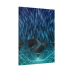 Cyber Wave Escape Canvas Print - Retro Futurism Vaporwave Decor