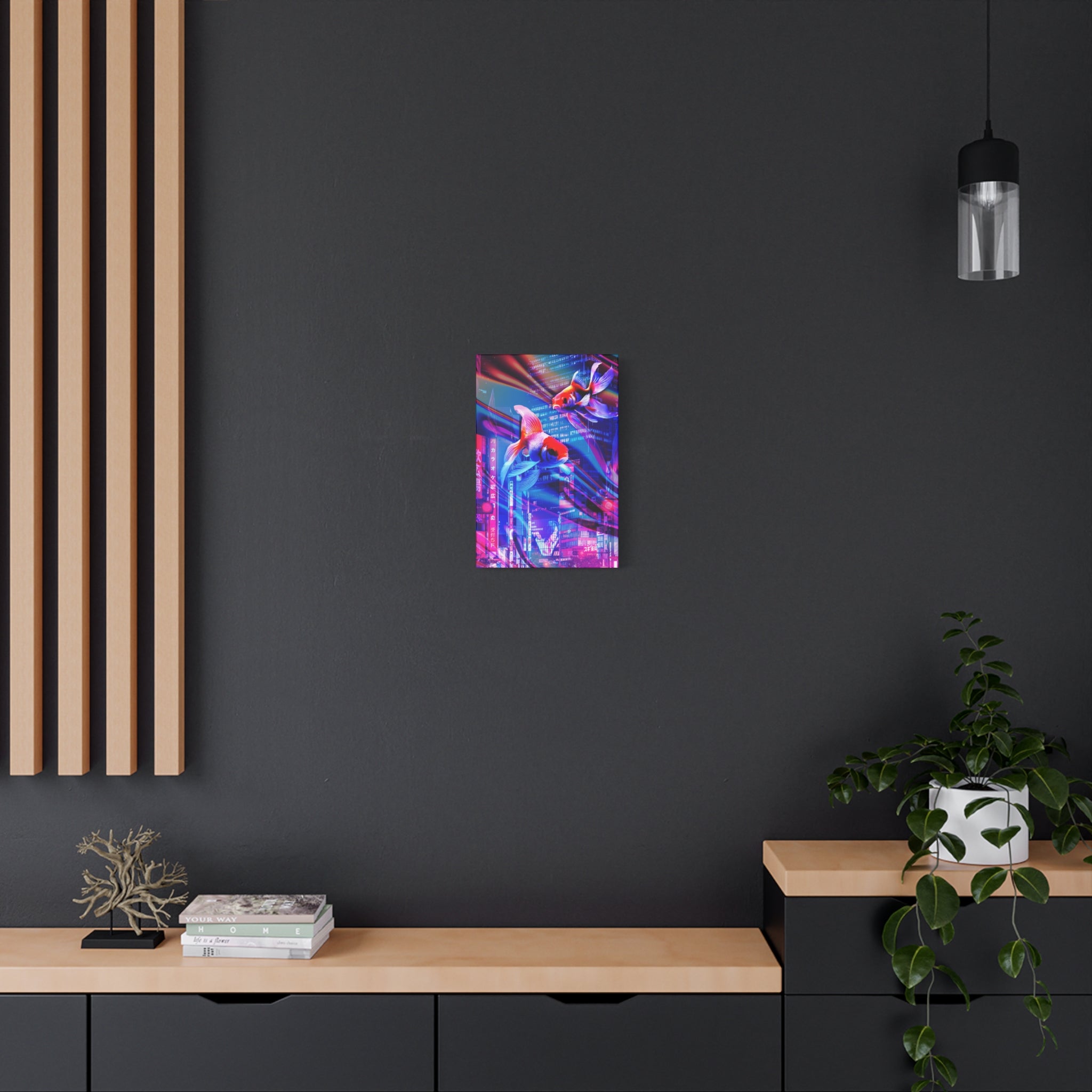 Japanese City Punk Special Edition Canvas Wall Art - Neon Japan Street
