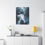 Frozen Forest Canvas Wall Art - Winter Wonderland Nature Decor