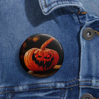 The Pumpkin Halloween Spooky Art Button