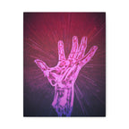 Hand of the Stars Galaxy Canvas Art - Mystical Astrology Wall Decor