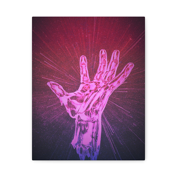 Hand of the Stars Galaxy Canvas Art - Mystical Astrology Wall Decor