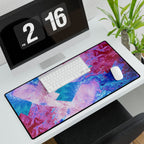Trippy Pink and Blue Fractal Psychedelic Flow Mousepad