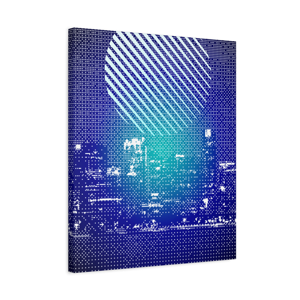 Chicago Skyline Watercolor Canvas Wall Art - Windy City Decor