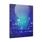 Chicago Skyline Watercolor Canvas Wall Art - Windy City Decor