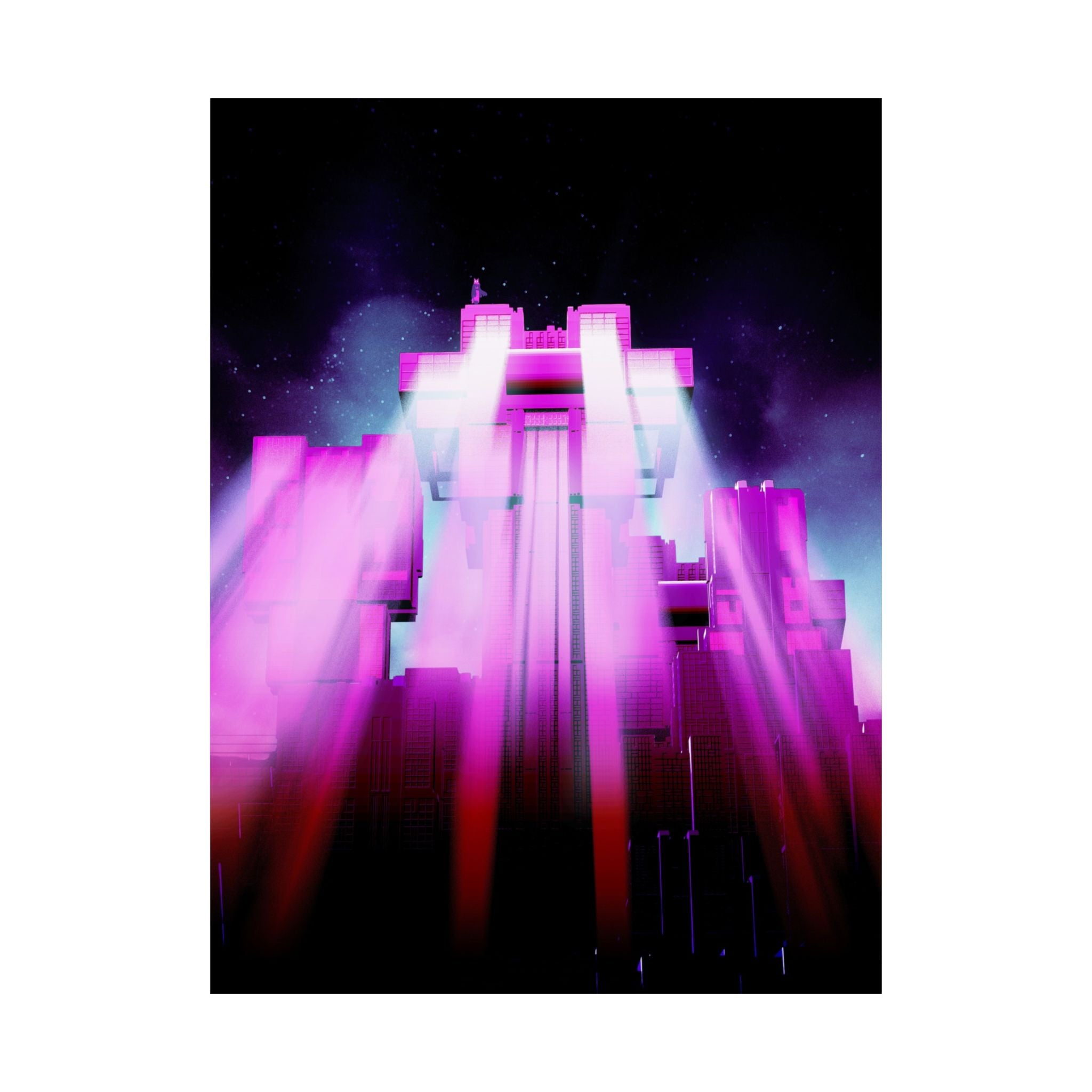 The City of Lights Matte Poster Print