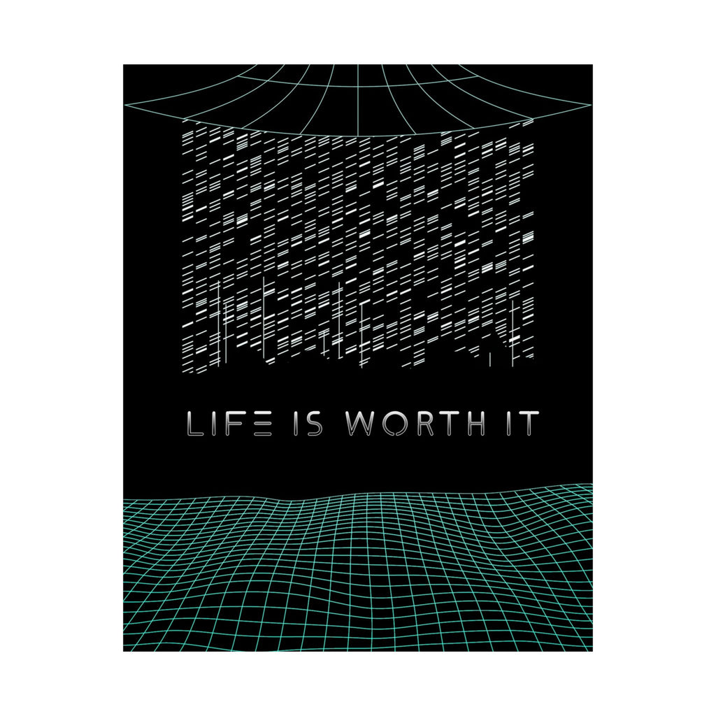Life Is Worth It Poster - Modern Symbolic Art Print