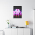 The City of Lights Vibrant Cityscape Canvas Art | Modern Neon Urban Skyline Wall Decor