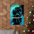 Grunge Space Man Poster - Splatter Astronaut Art Print