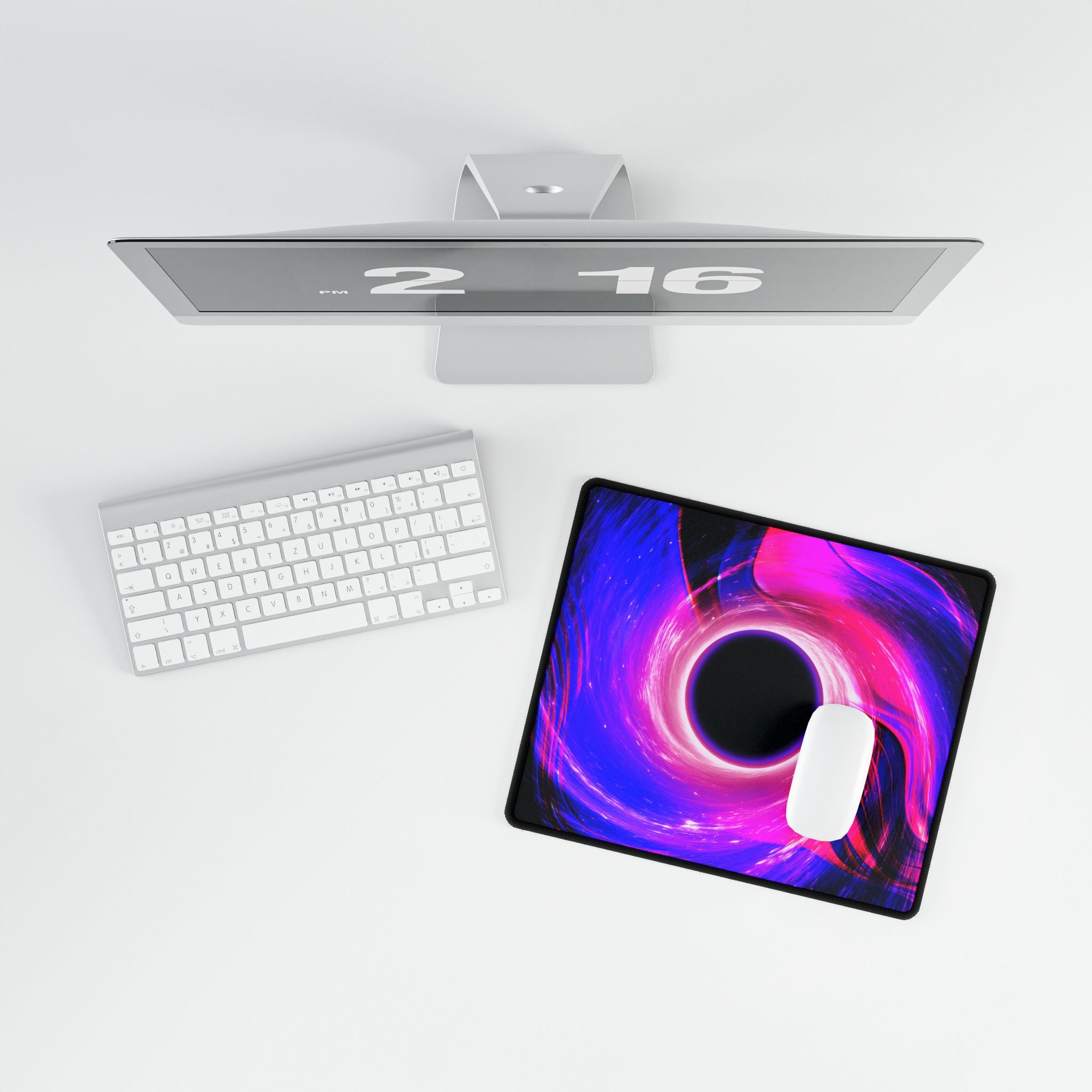 Purple Pink Wormhole Desk Mat - Special Edition Cosmic Mouse Pad