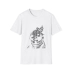 Astronaut in Clouds Retro Stamp Tee - Space Graphic Shirt