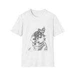 Astronaut in Clouds Retro Stamp Tee - Space Graphic Shirt by Kiyo Arts