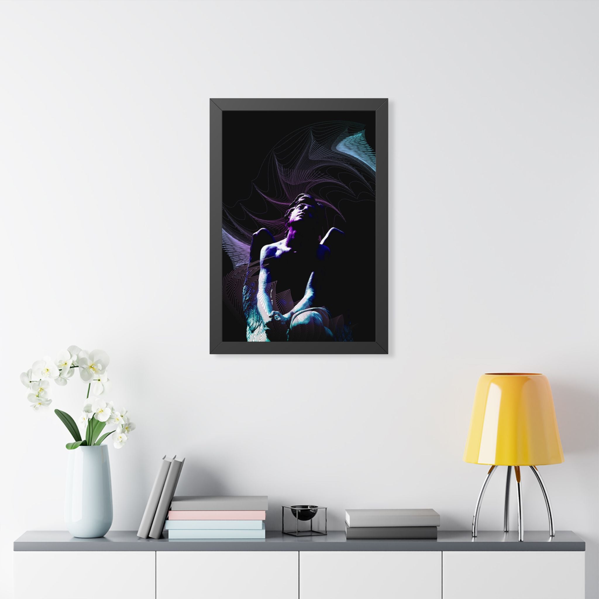 Skybound Framed Poster - Surreal Dreamy Cloudscape Wall Art