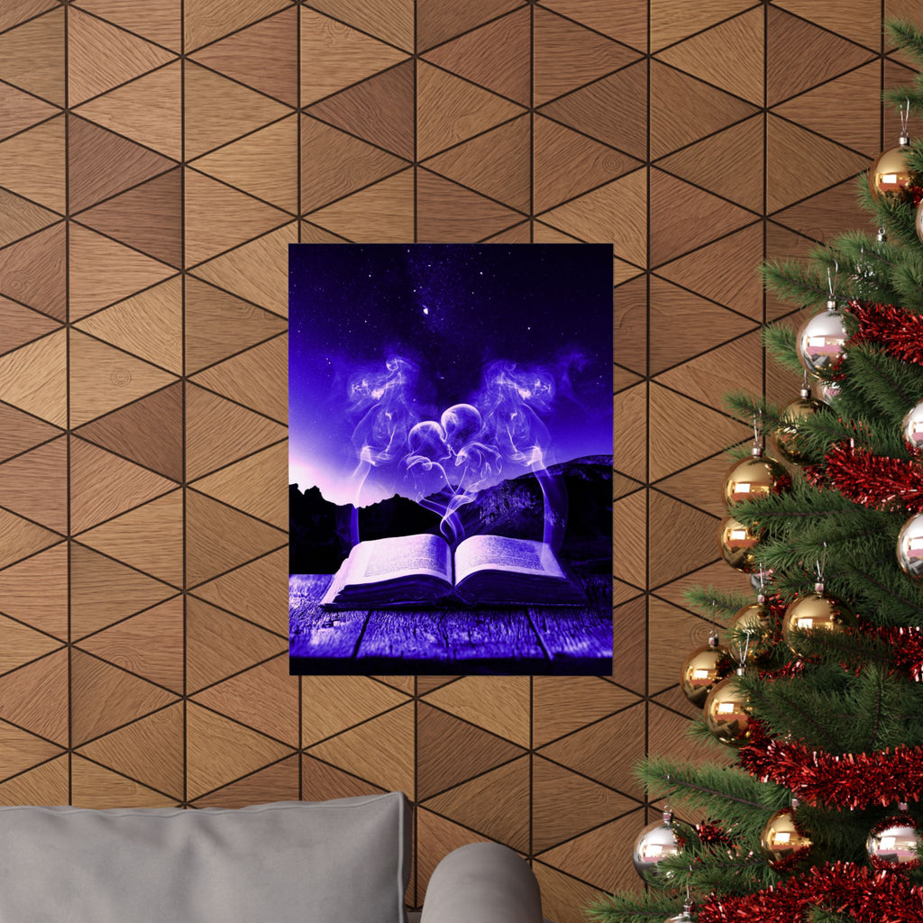 Magic Book Love Spell Poster Print - Witchy Fantasy Art