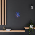 Figure in Space Canvas Wall Art - Cosmic Silhouette Decor