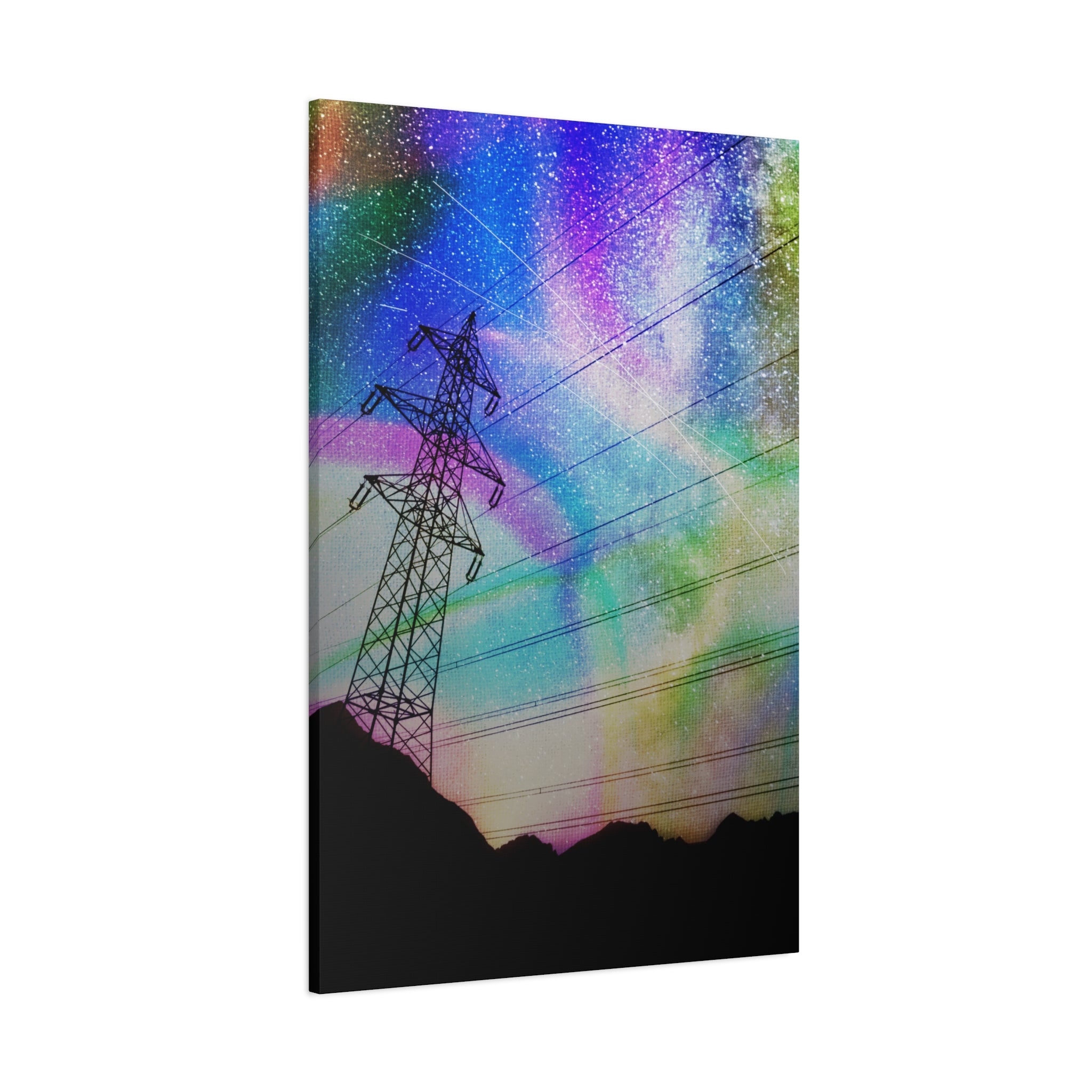 Solar Storm Canvas Wall Art - Vibrant Abstract Nebula Decor