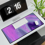Into The Night Desk Mat - Purple Pink Abstract Mouse Pad