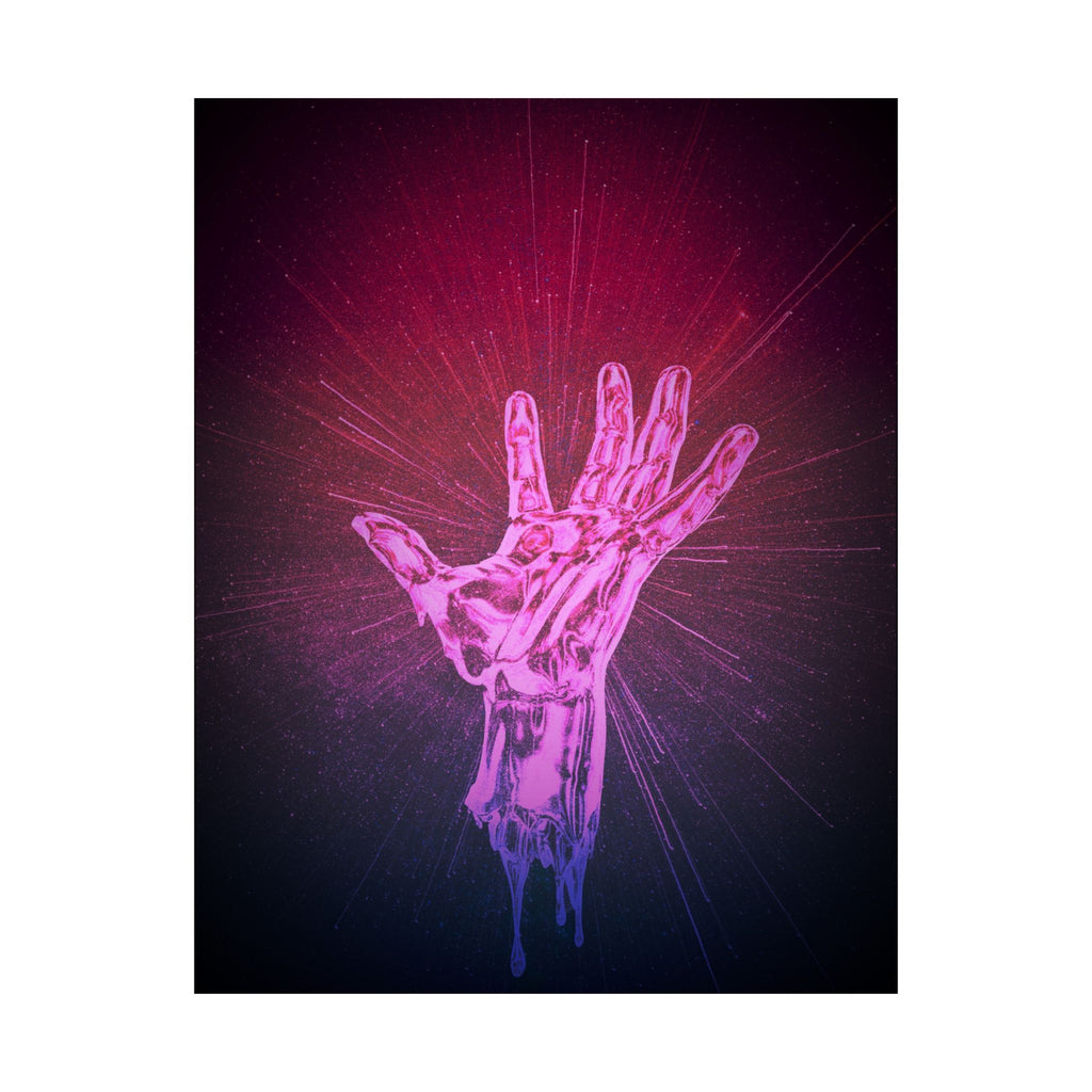 Hand of the Stars Poster Print - Celestial Cosmic Art
