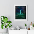 Snake Bite Framed Poster - Caution-Theme Serpent Wall Art