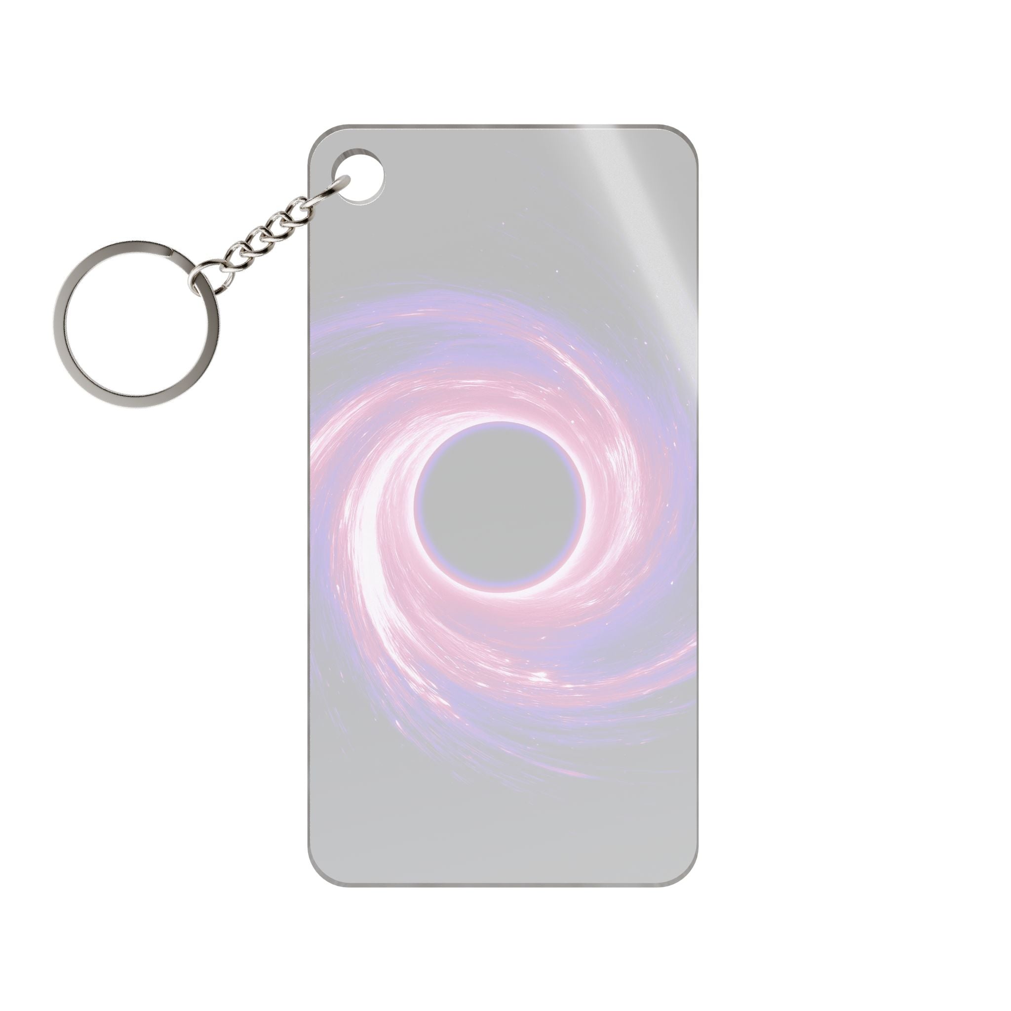 Purple Pink Wormhole Cosmic Acrylic Keychain