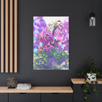 Vibrant Roaring Leopard Matte Canvas Wall Art
