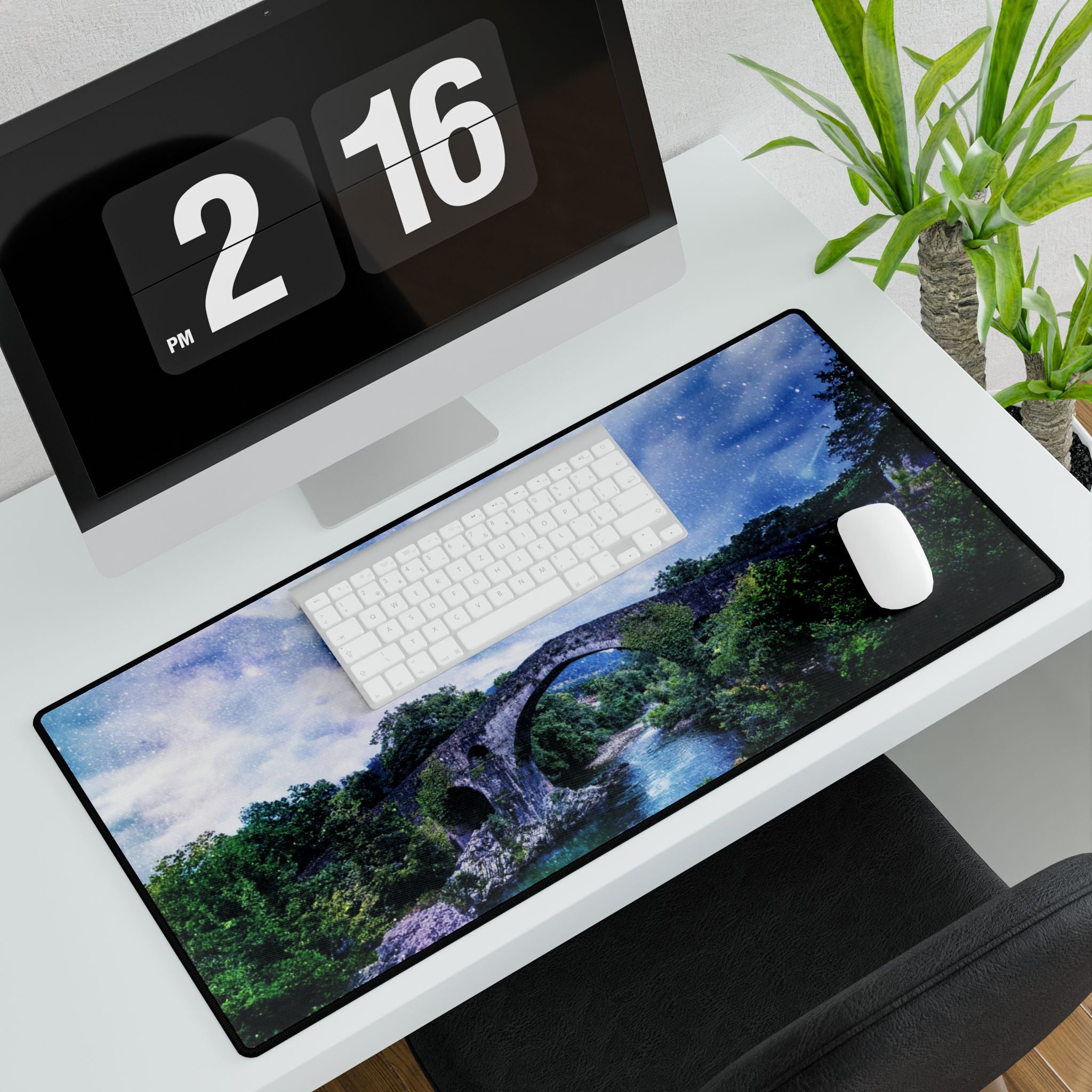 Enchanted Forest Mouse Pad - Fantasy Landscape Desk Mat