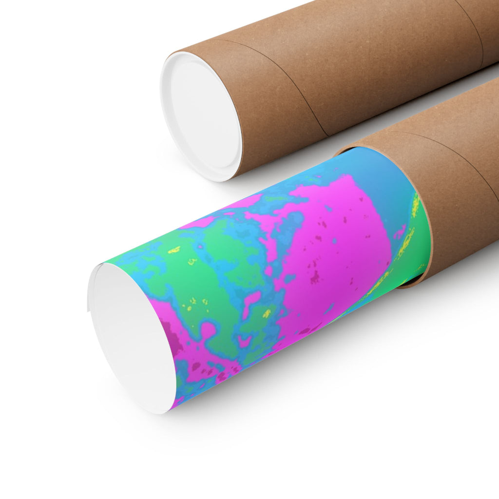 Melted Zone Poster - Surreal Melting Abstract Art Print
